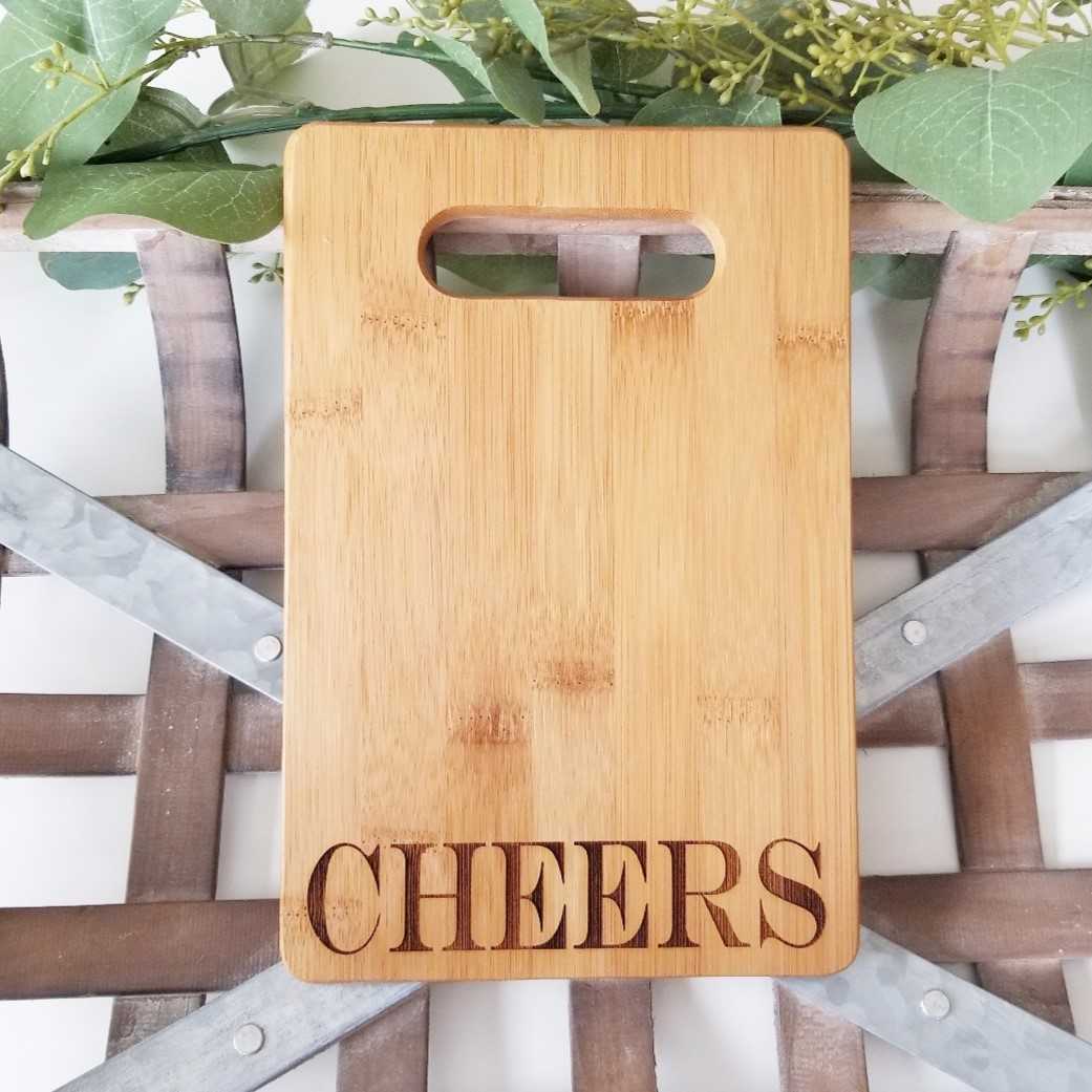 Cutting Board - Cheers (block) – Ginger Squared