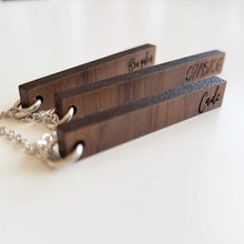 Wooden Tag Necklace
