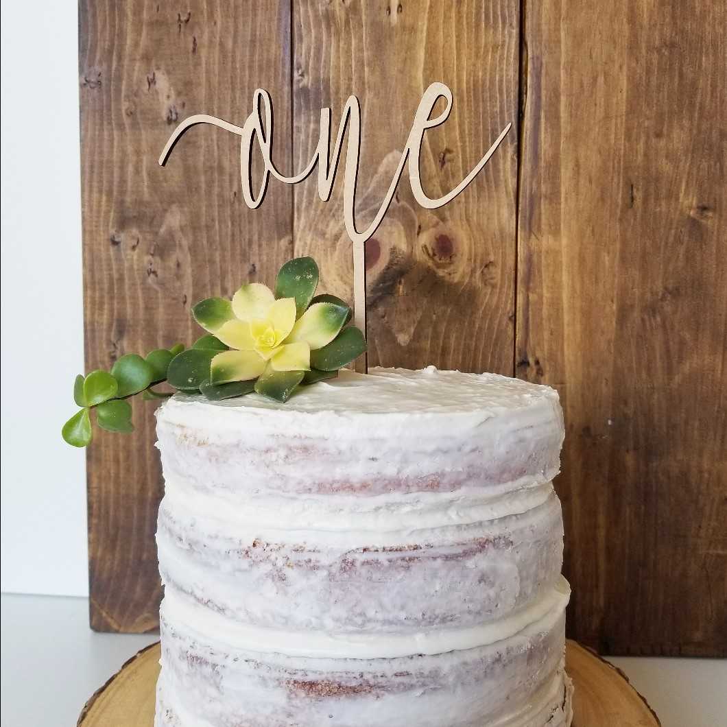 One year old cake topper, Floral cake topper, number 1 cake topper, on –  Krafty Dekor
